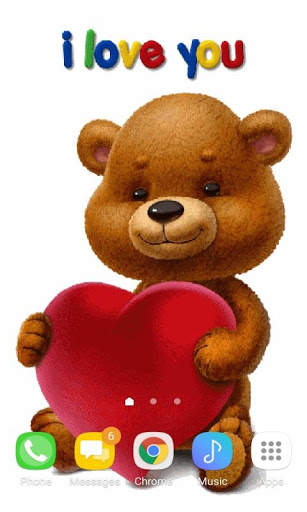Teddy Heart Live Wallpaper screenshot 2
