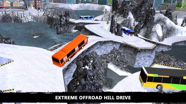 Offroad Snow Tourist Bus Drive screenshot 4