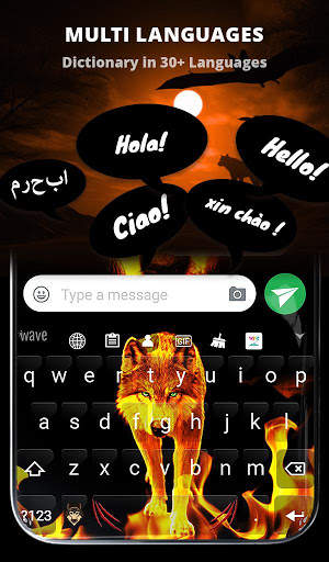 Fire Wallpaper and Keyboard - Lone Wolf screenshot 4