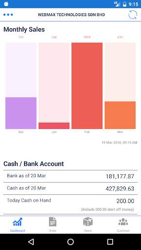 Webmax Accounting Software screenshot 1