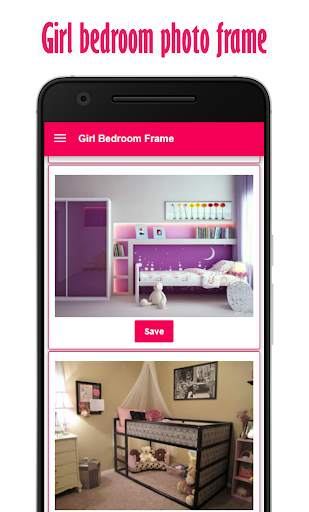 Girl Bedroom Photo Frame screenshot 1