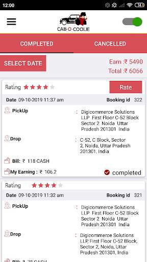 Cab-O-Coolie Partner screenshot 4
