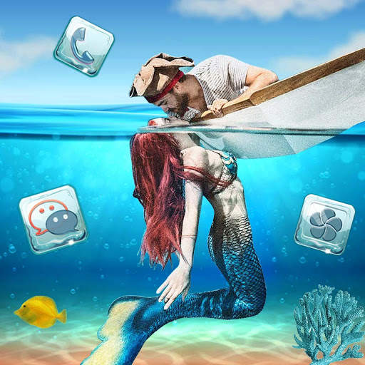 Mermaid, In, Loveथीम HD वॉलपेपर 3D आइकन स्क्रीनशॉट 4