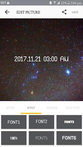 Timing - Time stamp & camera screenshot 5