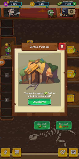 Idle Zombie Miner Tycoon: Gold screenshot 6