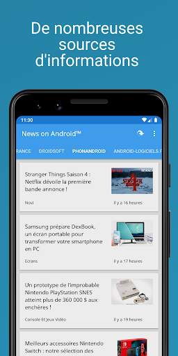 Nouvelles sur Android™ screenshot 6