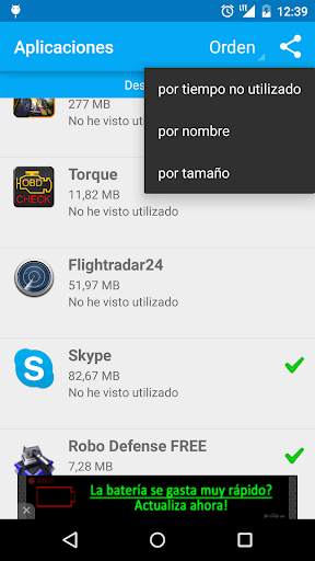 Remover Aplicación Unused screenshot 3