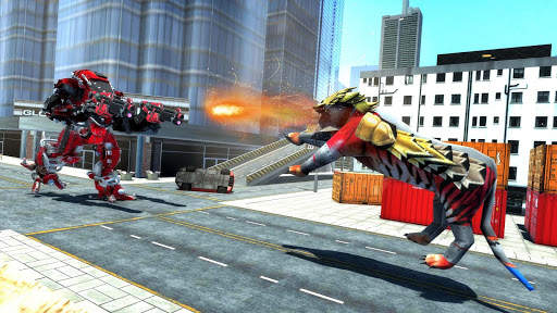 Tiger Robot Car Transformation Game Robot Car Game screenshot 2