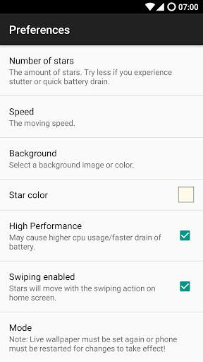 Star Live Wallpaper screenshot 4