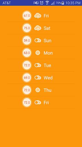 Temperature screenshot 3