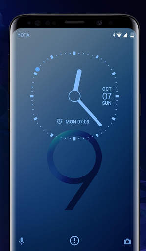 Galaxy S9 blue | Xperia™ Theme 3 تصوير الشاشة