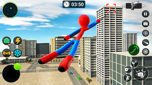 Aranha Stickman Corda Herói screenshot 1