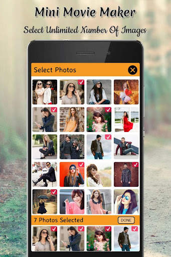 Mini Movie Maker With Music 1 تصوير الشاشة