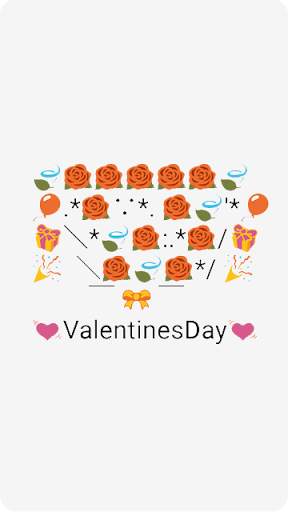 Valentines Art -Emoji Keyboard स्क्रीनशॉट 5