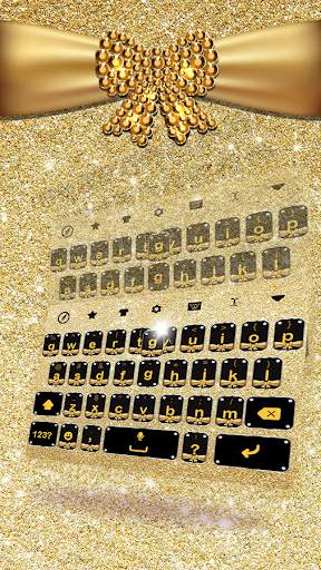 Gold Diamond Keyboard Theme screenshot 1