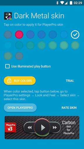 Skin for PlayerPro Dark Metal screenshot 1
