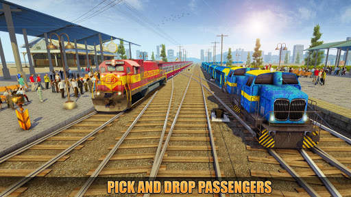 Indian Train Racing Simulator Pro: Permainan screenshot 13