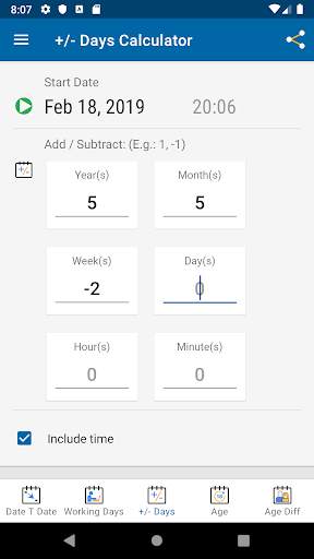 Date Calculator 5 تصوير الشاشة