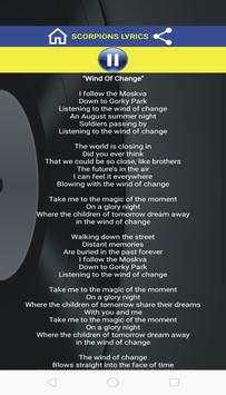 Wind of Change Lyrics App 2 تصوير الشاشة