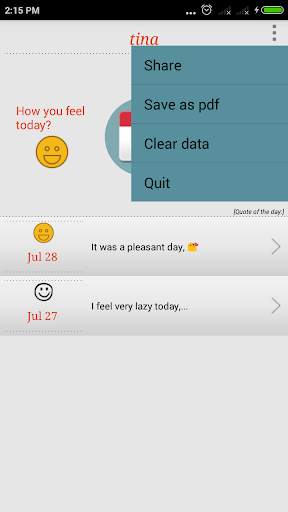 My Diary screenshot 3