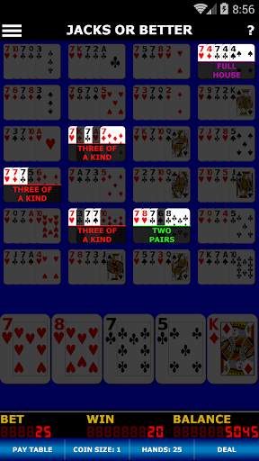 Jumbo Video Poker Free screenshot 3
