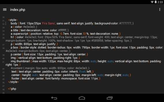 Codeditor screenshot 10