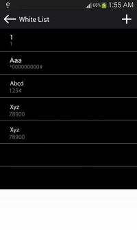 المكالمات وحظر SMS 4 تصوير الشاشة