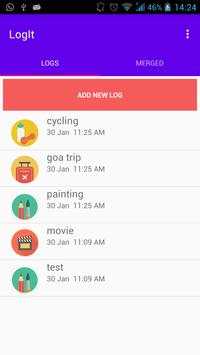 LogIt screenshot 2