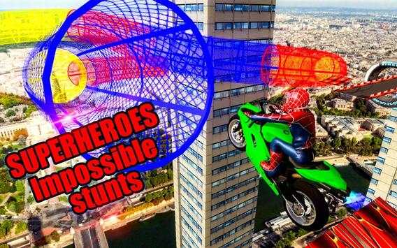 Fast Superhero Bike Stunt Racing screenshot 5