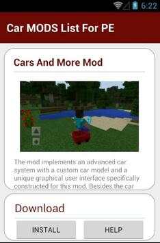 Car MODS List For PE screenshot 3