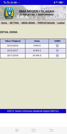 SMAN 1 Glagah - Informasi Akademik screenshot 2