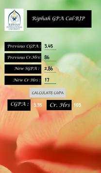 Riphah GPA Calculations screenshot 3