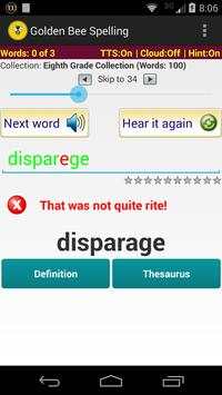 Golden Bee Spelling Free screenshot 6
