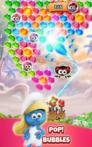 Smurfs Bubble Shooter Story 6 تصوير الشاشة
