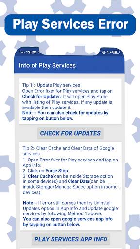 Play Services Info (Update) 2021 Fix (Errors) Help screenshot 4
