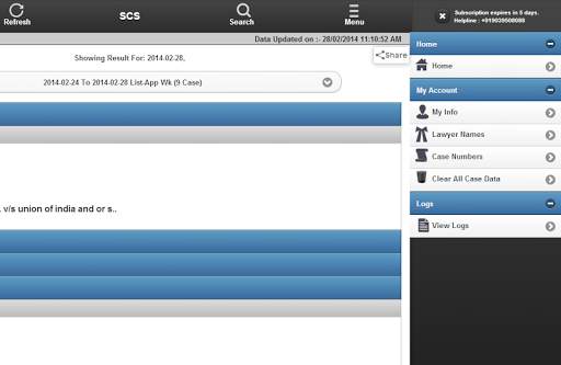 SCS - High Court Causelist screenshot 13