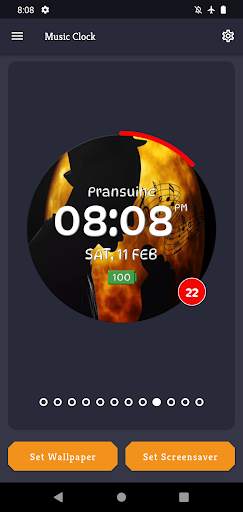 Music Clock Live Wallpaper screenshot 7