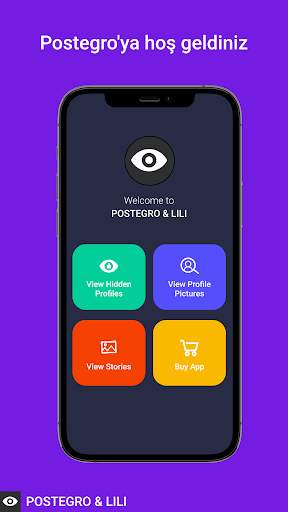 Postegro - Gizli Hesapları Görüntüle screenshot 1