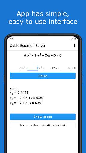 Cubic Equation Solver screenshot 5