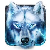 Fancy gold ice wolf theme icon