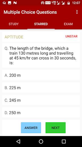 Multiple Choice Questions screenshot 3