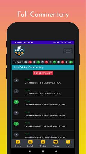 Arya - Live Cricket Score & Full Scoreboard screenshot 5