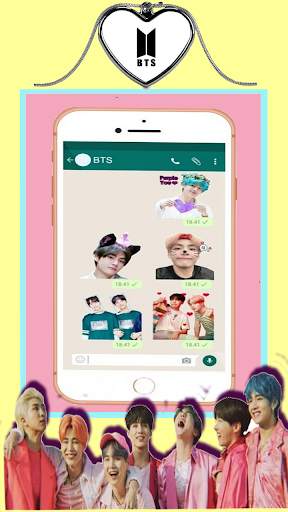 BTS Stickers for WAStickerApps screenshot 5