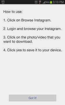 Video Downloader for Instagram screenshot 1