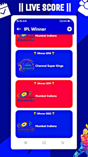 IPL 2021 Schedule : Live Score, Point Table, Venue screenshot 4