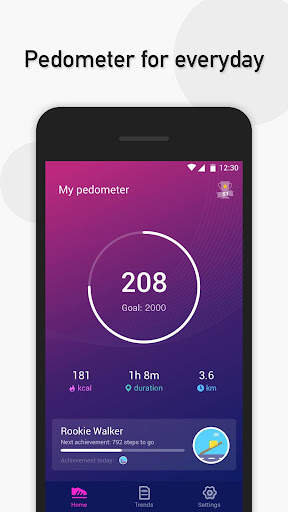 Step Counter - Pedometer free screenshot 1