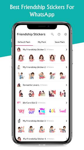 Friendship Stickers for WhatsApp - WAStickerApps screenshot 2
