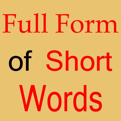Short Form To Full Form 6.0