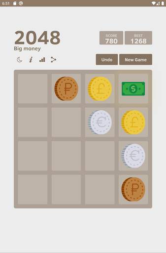 Big money 2048 🤑 Puzzle Game screenshot 6