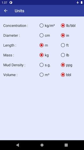 Drilling Fluid App 7 تصوير الشاشة
